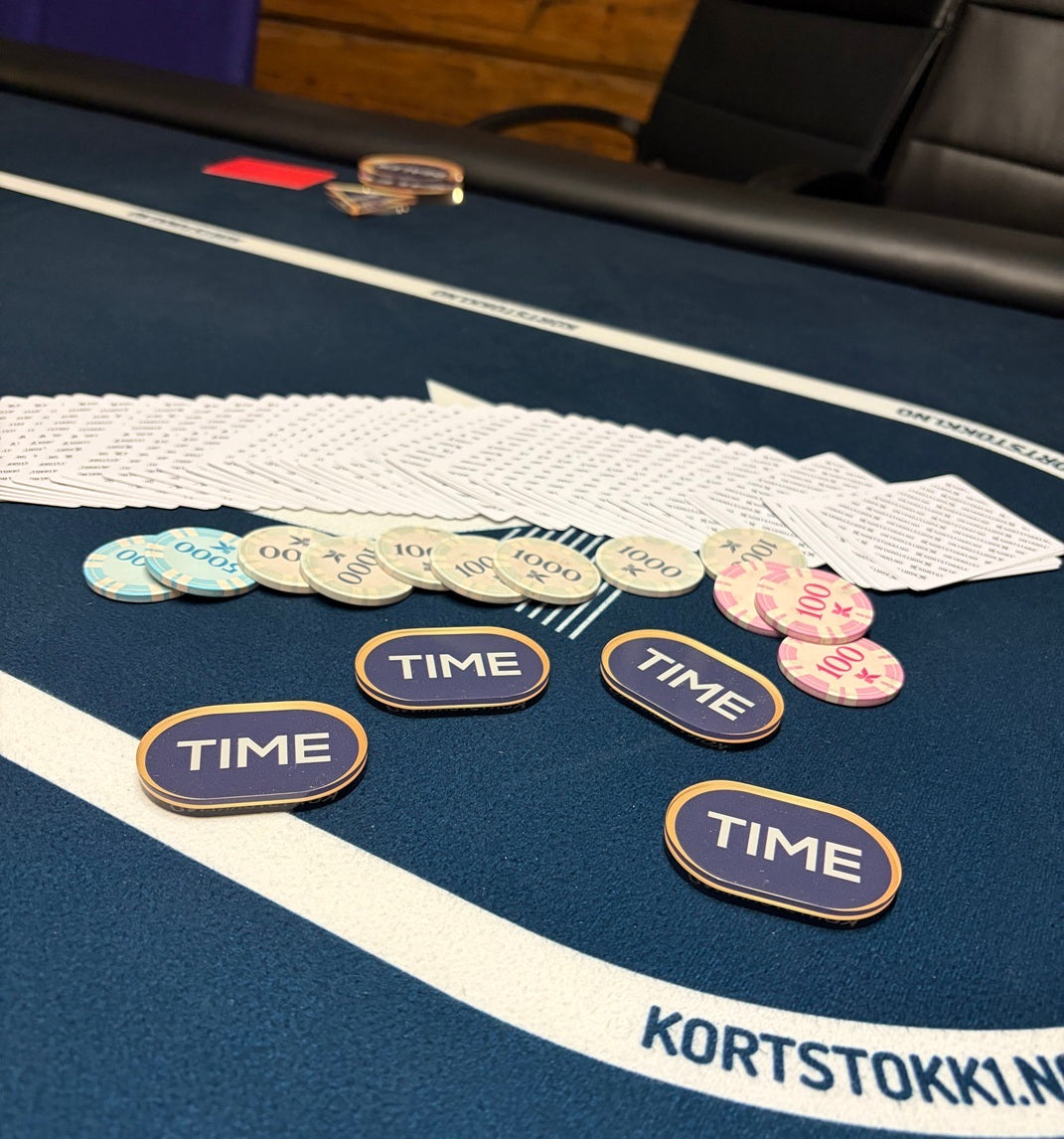 Time Button - Blå