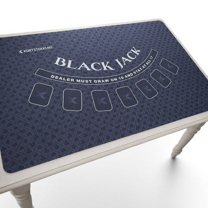 Blackjack duk av gummi - Blå