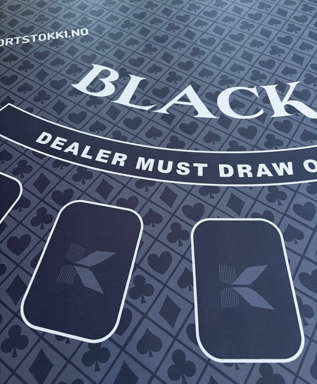 Blackjack duk av gummi - Blå
