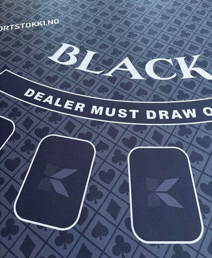 Blackjack duk av gummi - Blå
