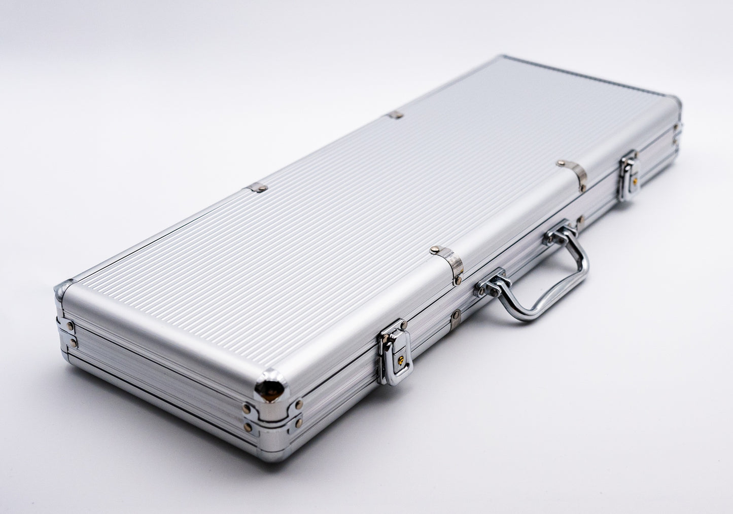 Aluminiums koffert for 500 sjetonger