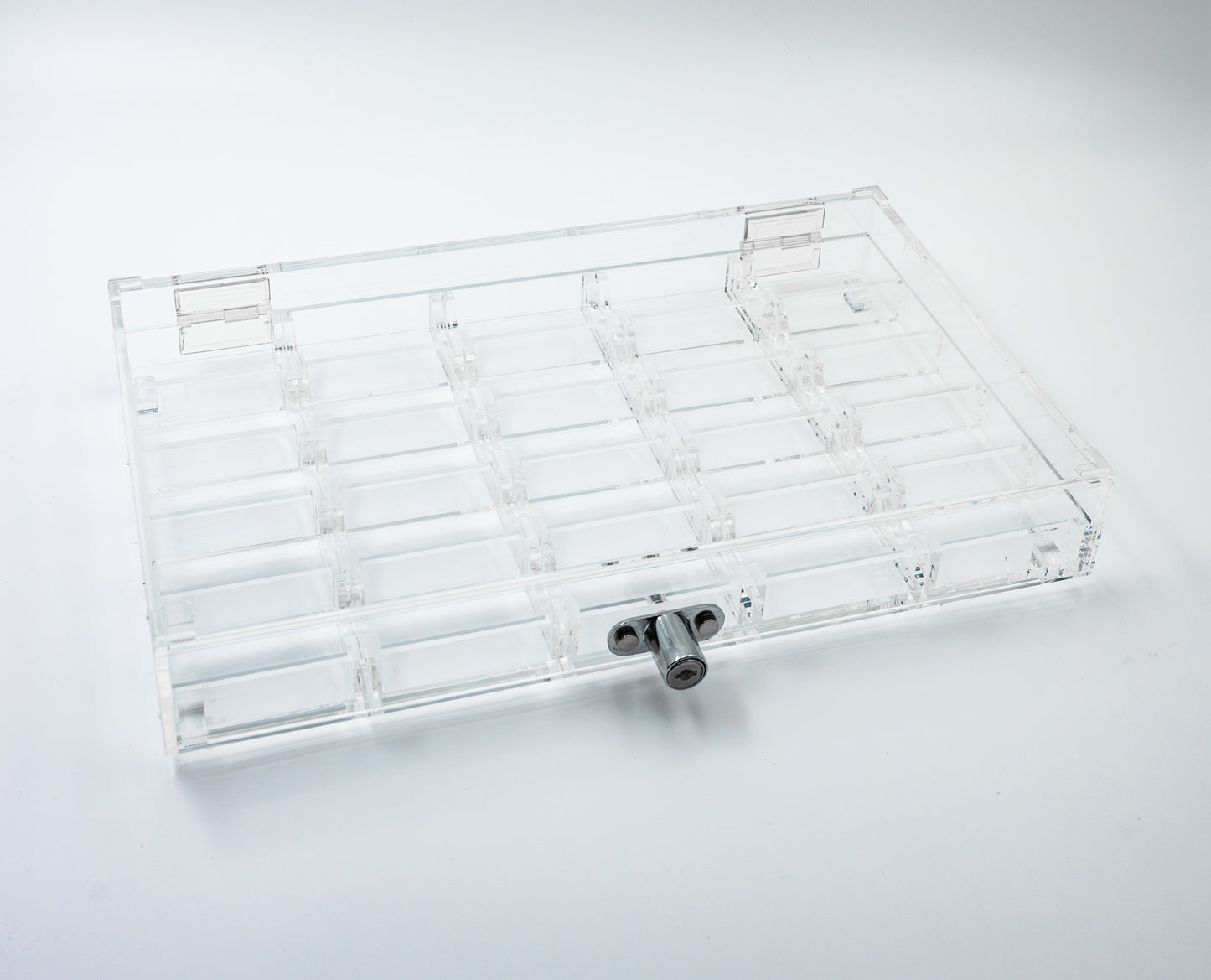 Låsbar rack for 500 sjetonger