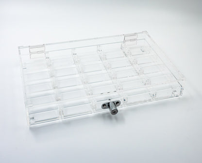 Låsbar rack for 500 sjetonger