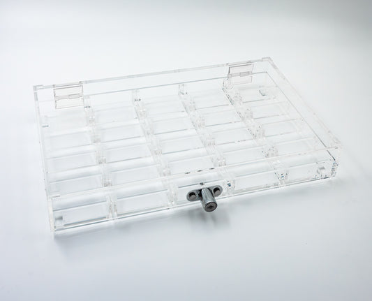 Låsbar rack for 500 sjetonger