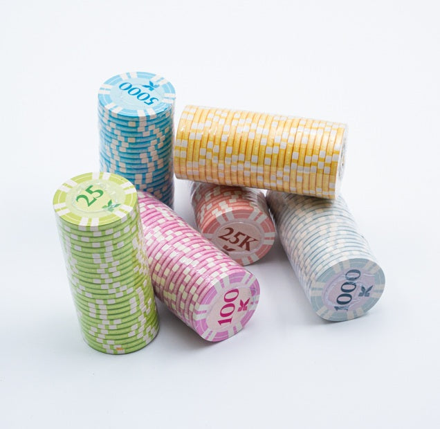 Pokerset - 500 sjetonger i medfølgende koffert og to kortstokker